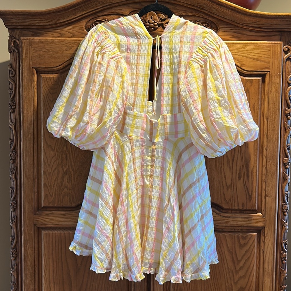 For Love & Lemons Rue Gingham Mini Dress - Picture 4 of 15